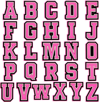1/50PCS Pink Style Alphabet Women Shoe Charms Accessories Pins for Clog Fashion Women Shoe Buckle Decorations Tote Bag Pendant