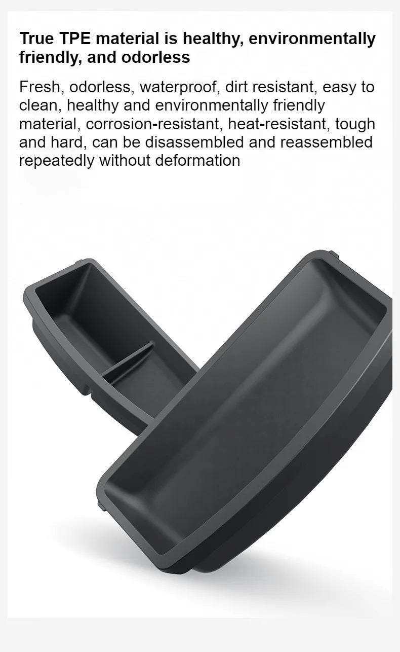Under Seat Storage Box For Tesla 2026 Model YL 6-Seat TPE Drawer Front Rear Seat Lower Organizer Tray Car Interior Accessories