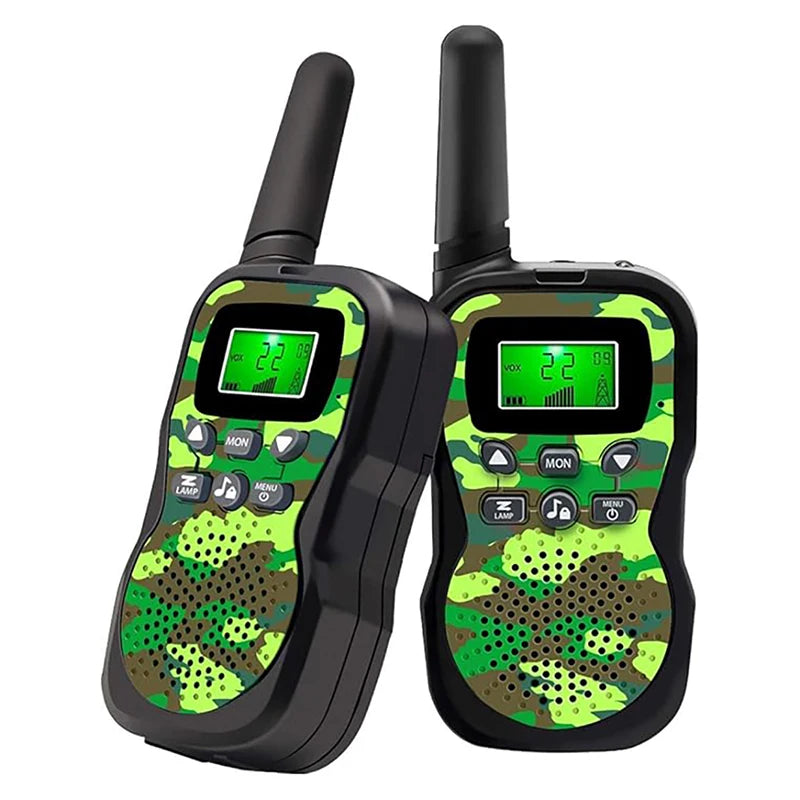 Kids Walkie Talkies Radio Toy 3 KM Best Christmas Birthday Gifts for 3-12 Year Old Kids to Outside Adventures Camping Hiking