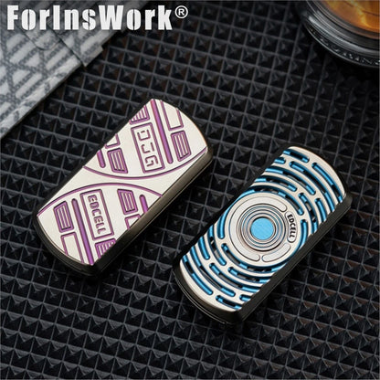 DJG & EDCELL Dexjelly Tuning Fork Poker Push Slider Anodic Oxidation Of Titanium Slider Fidget Stress Toys