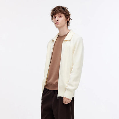Semir Knit Sweater Men 2025 New Autumn Couple Matching Warm High Neck Pullover Layering Cardigan