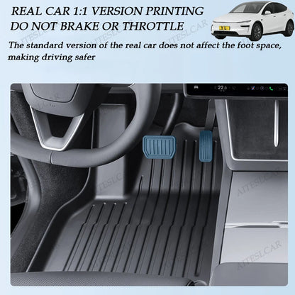 Custom TPE Car Floor Mats For Tesla Model YL Full Coverage Waterproof Anti-slip Durable All Weather Auto Foot Liners Car Interio