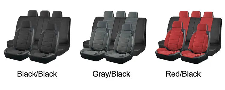 AUTOKING Universal Car Seat Covers Side Stereo Modeling Leather Fluff Car Seat Covers Fit For Most Car Accessories Interior