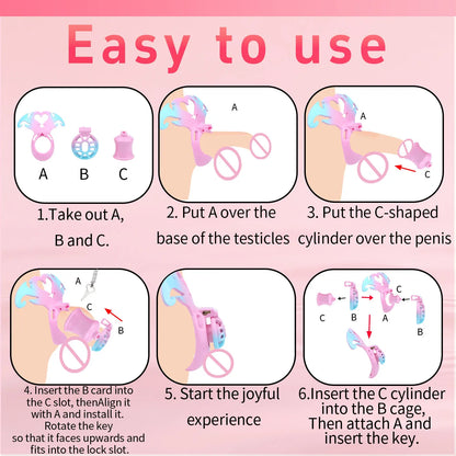 LICKER ABS Ventilate Chastity Cages Penis Bondage Cock Lock With Loyalty Belt BDSM Sex Toys For Men Gay Sissy Erotic Accessories