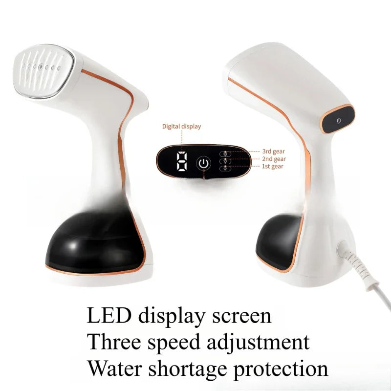 Handheld garment steam iron 1800W 3-level adjustment rapid heating steam iron portable suitable for home and travel use