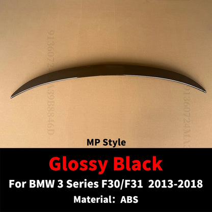 For BMW 3 Series F30 F31 2013-2018 Rear Spoiler Lip Wing Gloss Black Carbon Fiber 335i 328i 330i 340i