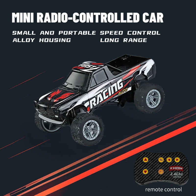 Top RC Car MINI Alloy 1/64 Remote Control Car Convenient to Carry 60 Minutes of Work Time Children's Gifts Electronic Toys