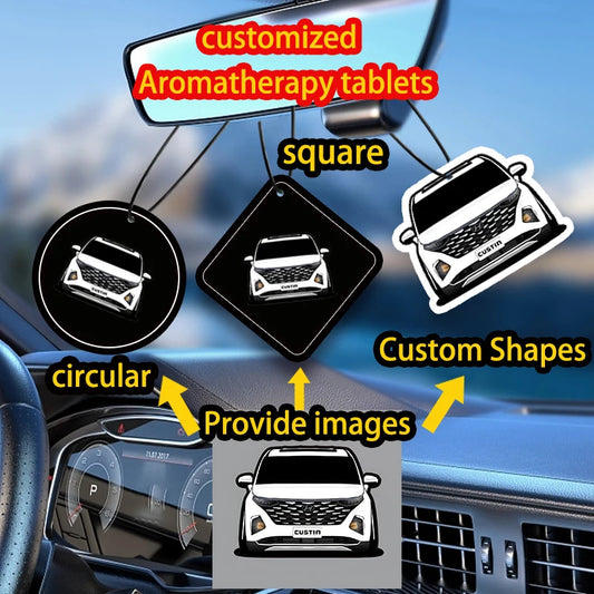 20 pcsCustomized car air freshener free design car accessories aromatherapy any shape any picture can be customized advertising
