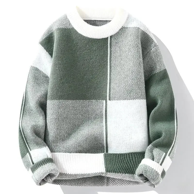 Round Collar Crewneck Long Sleeve Thick Knitwear Original Autumnr and Winter Pullover Man Casual Y2k Knitted Sweaters for Men