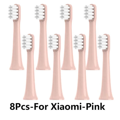 4/8PCS For XIAOMI MIJIA T100 Replacement Brush Heads Sonic Electric Toothbrush DuPont Soft Bristle Suitable Nozzles