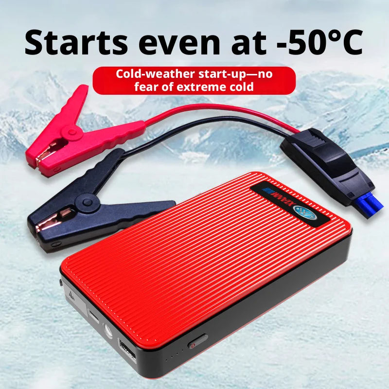 Car Motorcycle Emergency Jump Starter 12V, Vehicle Battery Booster Power Bank, Rescue Tool for Auto SUV Petrol Diesel