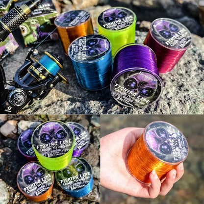 Sougayilang Nylon Fishing Line Strong Tensile and Wear-resistant Fishing Line 500m Capacity Freshwater Saltwater Fishing Line