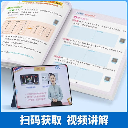 Primary School Mathematics Training, Mathematics Specialized Knowledge Books for Grades 1-6, 4 Books
