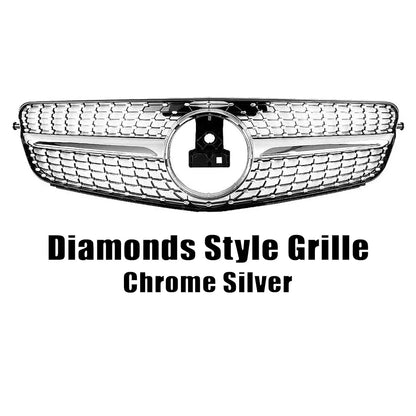 XVIP For Mercedes W204 Grille Benz C-Class C204 S204 2007-2014 C180 C200 C250 C300 C350 Diamond AMG GT Style Front Bumper Grille