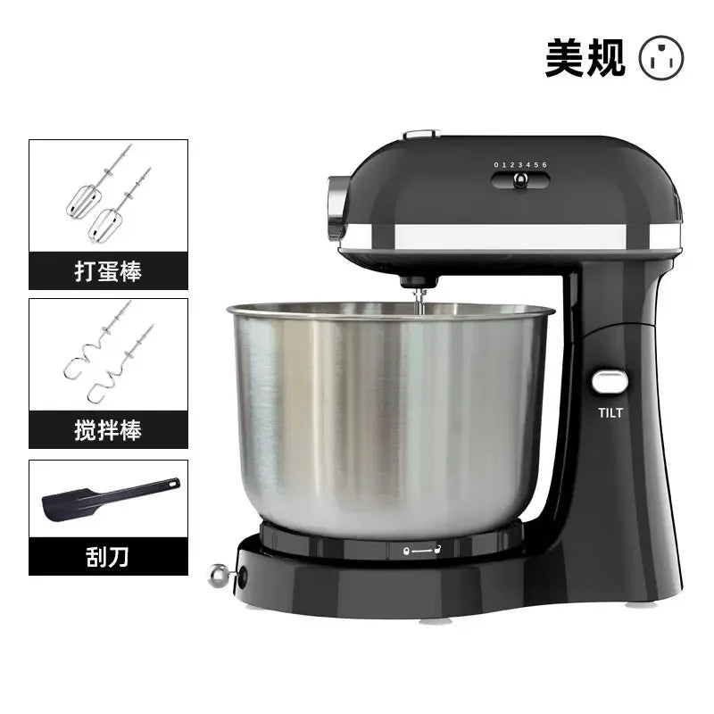 110V/220V Dragon Stand Mixer Small Household Multi-function Dough Kneader Cream Whisker Automatic WWW