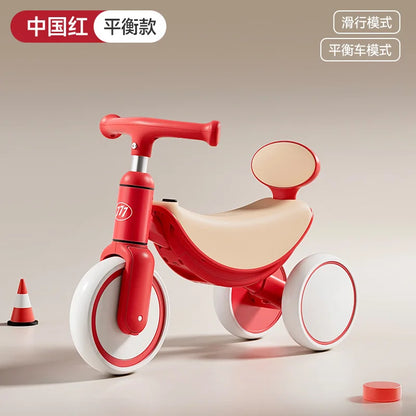 3-in-1 Multifunctional Kids Tricycle Toddler Pedal Balance Bike Infant Baby Gliding Sliding Bike Outdoor Riding Toy for Children