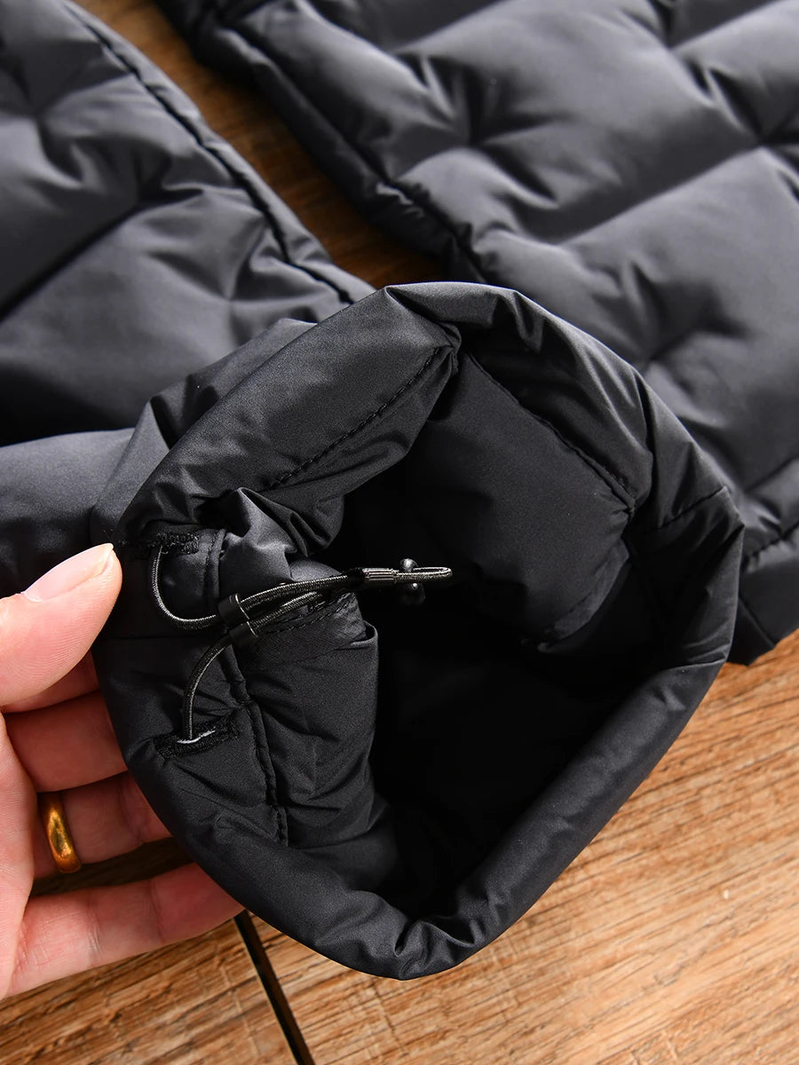 Waterproof Cotton Trousers for Men Winter Outdoor Sports Windproof Thermal Straight Leg Long Pants Casual Basic  Color