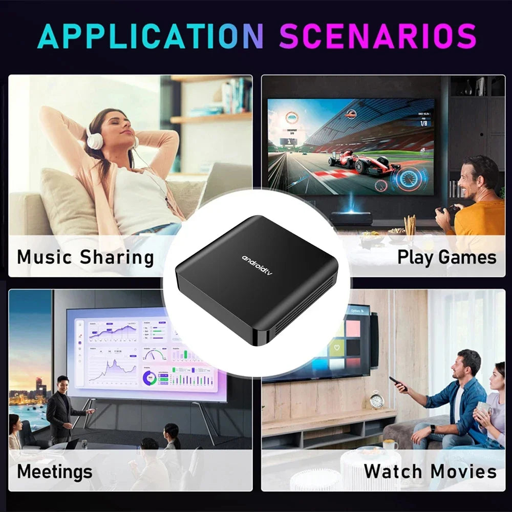 TV98 ATV Plus TV Box 8GB 128GB Android14 Allwinner H313 Quad Core 4G 5G Dual Wifi BT5.0 Smart Voice control HD 4K 8K TV Box iptv