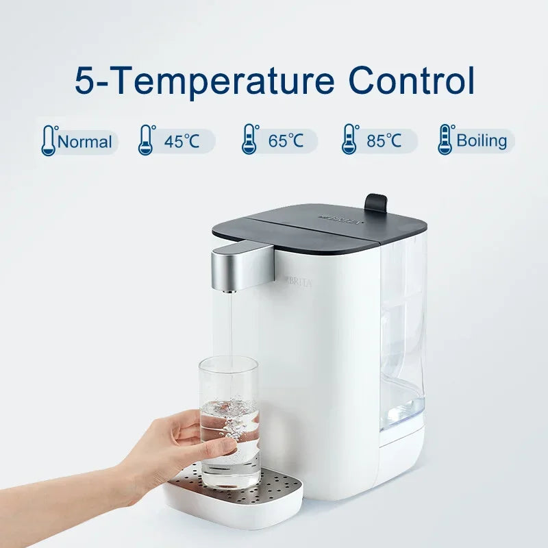 BRITA TRIO Countertop Instant Hot & Purified Water Compact Home Water Dispenser and Direct-Drink Water Purifier