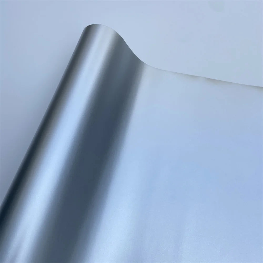 Multiple Colors Ice Metallic Matte Chrome Vinyl Car Wrap Film with Air Release Satin Car Stickers Foil