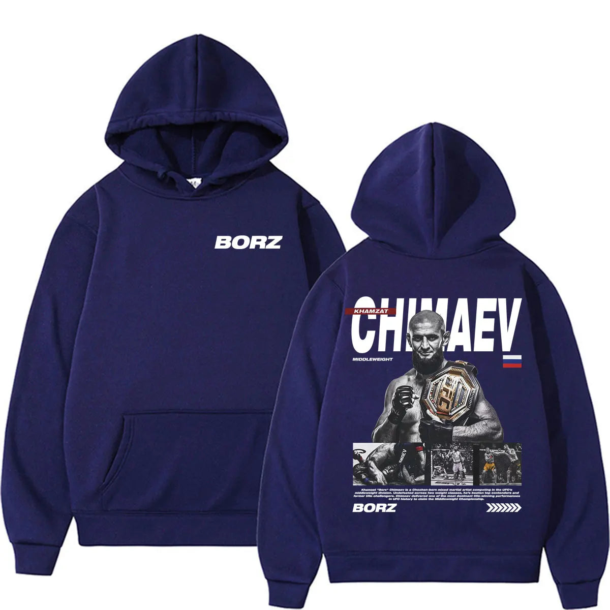 Limited Khamzat Chimaev Borz Logo Hoodies Men Women Casual Fleece Bodywarmer Pullovers Fashion Long Sleeve Sweatshirt Streetwear
