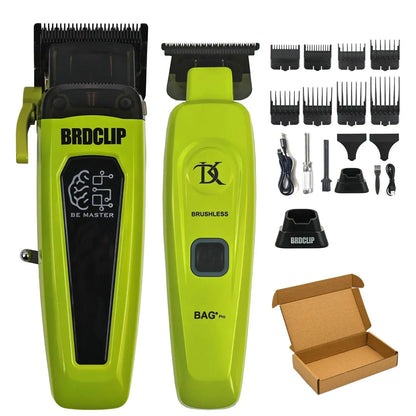 BRD106 078 Hair Clipper 7500RPM 7200RPM Hair Salon Trimmer DLC Blade with Charging Base Barber for Men New Professional BRDCLIP