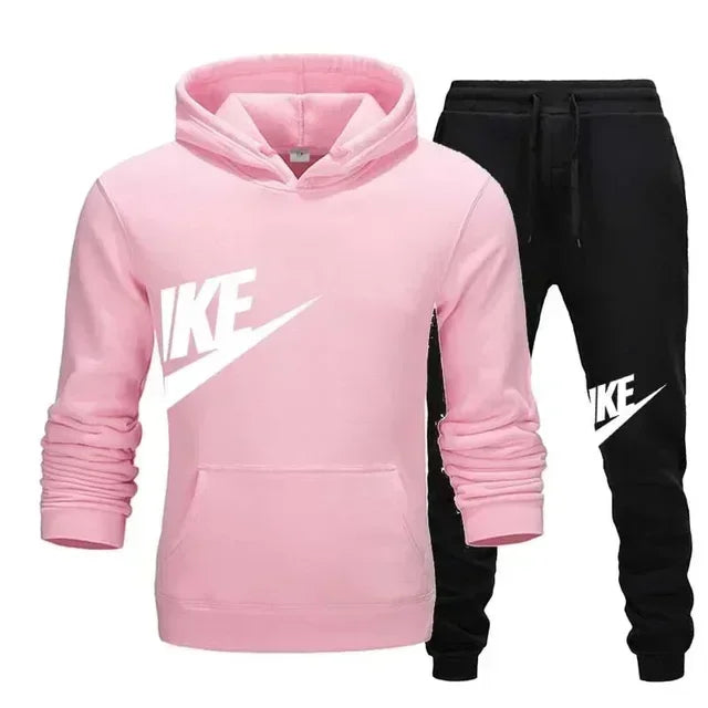 2025 Men's Sport Outfit, fashionable men's and women's casual suit hooded sweatshirt outdoor winter/spring sport hooded sweats