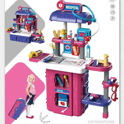 Doctor Kit for Kid Pretend Doctor Suitcase Toy for Toddler with Stethoscope Medical Checkup Role Play Birthday Gift for Boy Girl