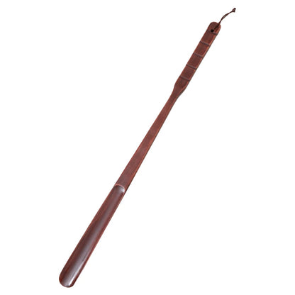 Long Handle Wooden Shoe Horn Natural Wood No Bend Waist Shoe Scraper Household Essential for Pregnant Women Shoe Insertion Tool