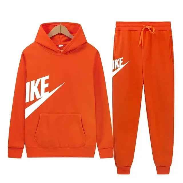 2025 Men's Sport Outfit, fashionable men's and women's casual suit hooded sweatshirt outdoor winter/spring sport hooded sweats