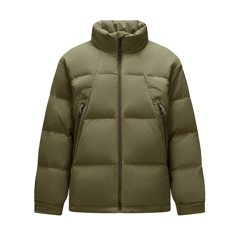 Semir Down Jacket Men Textured Loose Fit Stand Collar Puffer Coat 2025 New Winter Versatile Outerwear