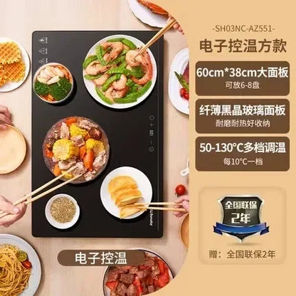 220V Multifunctional Electric Beverage Warmer, Constant Temp Heating Preservation Board for Home Use LYH
