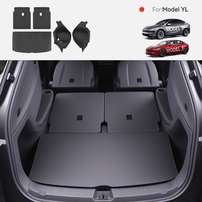 YZ For Tesla Model YL Juniper 2026 Trunk Mat Cover Nappa Leather All Weather Anti-scratch Full Coverage Trunk Liner Accessories