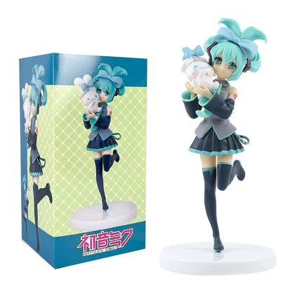 Hot Kawaii Girl Hatsune Miku Anime Figure Fashion Subclture Miku Action Figure Christmas Gift PVC Collection Model Doll Toys