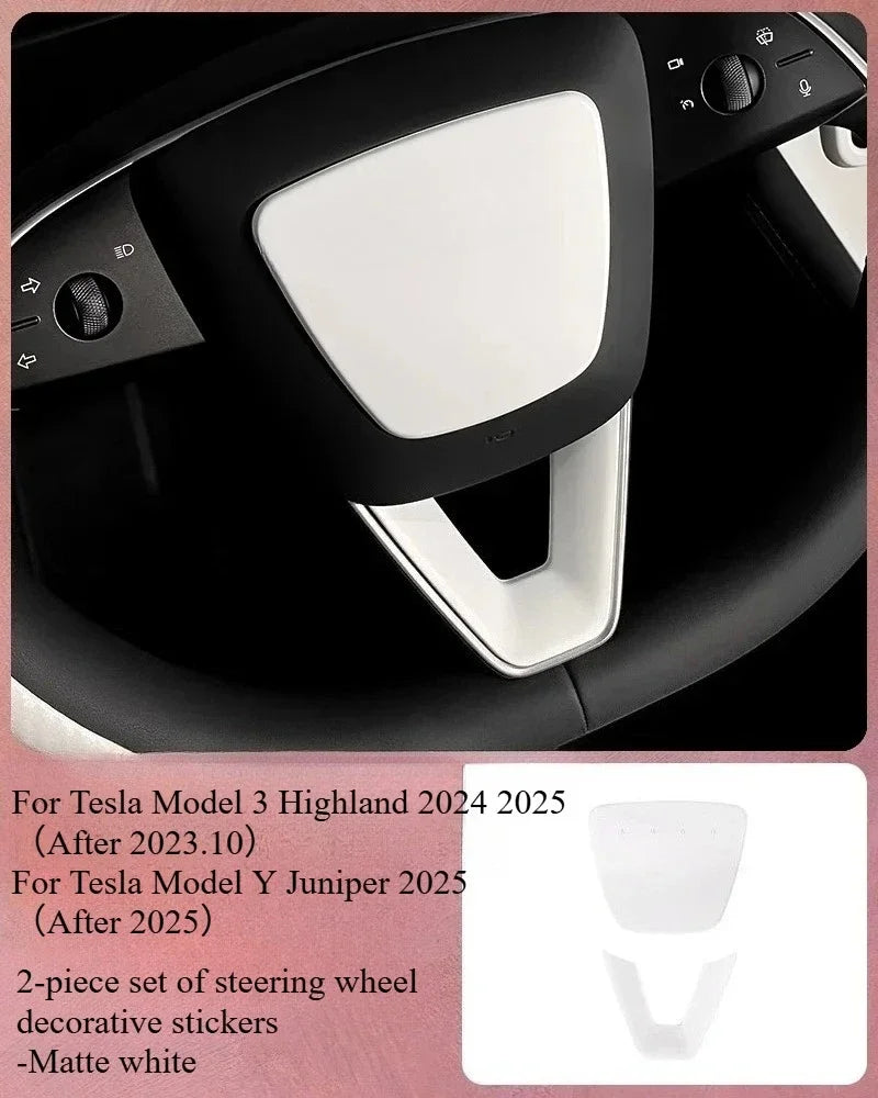 For Tesla Model Y Juniper 2025 White Interior Accessories Center Control Armrest Box Organizer Storage Box Cup Holder New Model3