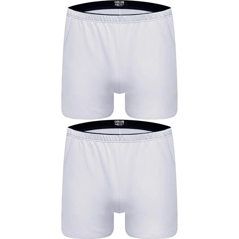 1/2/4 PCS ORLVS Boxer Men Underwear Cotton Pouch Boxershorts Sleep Men Underpants Panties For Swim Or Boxers Shorts With Pocket