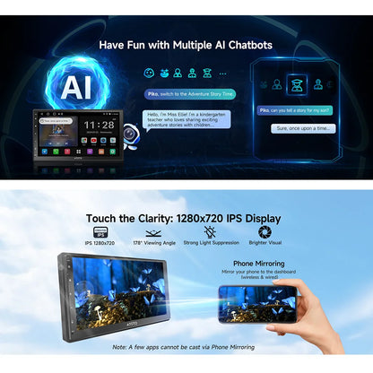 7 inch 2Din Android Car Multimedia Player Carplay Screen Android Auto Bluetooth Radio Double 2 Din Car Stereo A5 A5L Atotozone