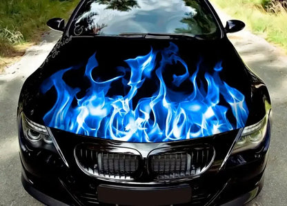 Car Accessories Hood Decal, Fire, Flame, Vinyl, Sticker, Graphic, Wrap Decals, Truck Graphic, Bonnet Sticky Paper, Skull, F150