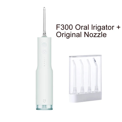 MIJIA Electric Oral Irrigator F300,240mL Water Tank,4 Mode Irrigator,2000time/m Frequency Pulse,115 day long battery life