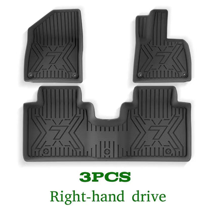 Car Floor Mats For 5 Seats Zeekr 7X 2024 2025 2026 All-Weather Cargo Liner Trunk Mat TPE Waterproof Floor Liner LHD  RHD