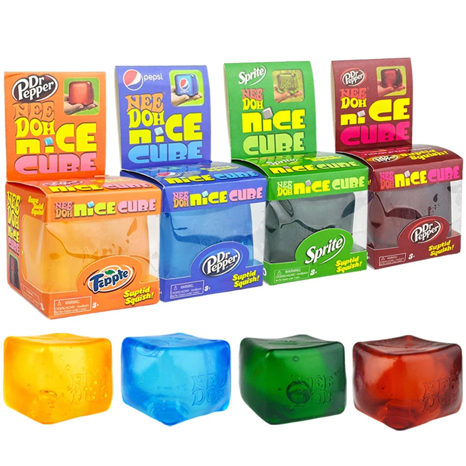 Bestselling Product Nee doh Squeeze Blind Box Gift Supplies sensory toy, pinch and pressure reducing cube, squeeze able needoh