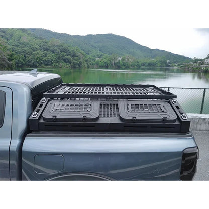 Hot Selling Universal Pickup Truck Bed Roll Bar Cross Bars & Overland Roof Rack with Tool Boxes