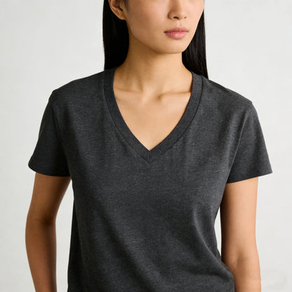 V-neck women's t-shirts and polos old money Women's clothing shirt Embroidery Classic Casual Basic Short Sleeve Polo women