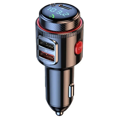 2 Pcs VR Robot Bluetooth Car MP3 Player FM Transmitter Wireless Handsfree U Disk Play USB Fast Charge Adapter PD30W QC3.0