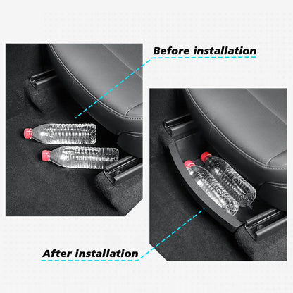 TEKSY 2 PCS For Tesla New Model Y 2025 2026 Launch Juniper Front Seats Under Seat drawer TPE Storage Box