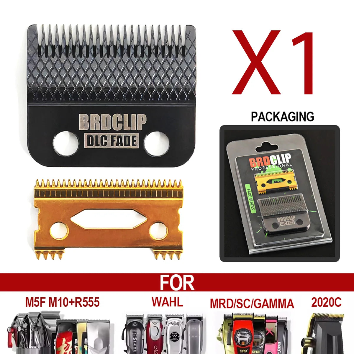 BRDCLIP All Models Professional Hair Clipper Original Blade Hair Trimmer Blade Replacement Accessories BRD 106 107 FA1C FA1T 116