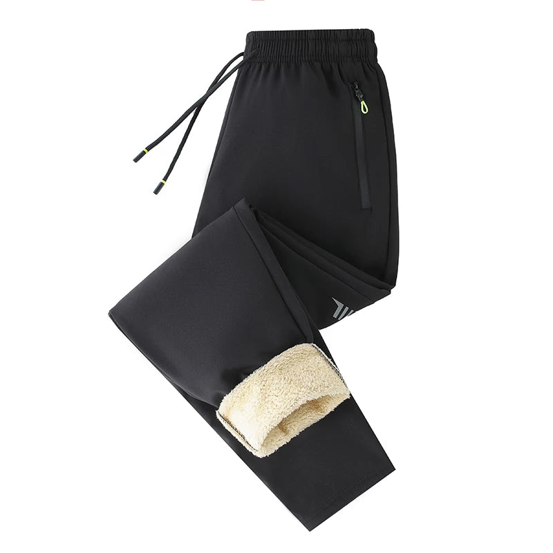 Plus Size 7xl Winter Pants Men Jogger Fleece Warm Trousers 6xl Black Blue Loose Sweatpants Streetwear Pants Joggers Sweatpants