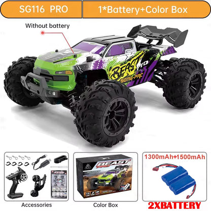 ZLL SG116 MAX/PRO 1:16 High Speed Drift Racing 80KM/H Or 50KM/H Brushless Motor 4WD RC Car Off Road Car Toys for For Kid Gift