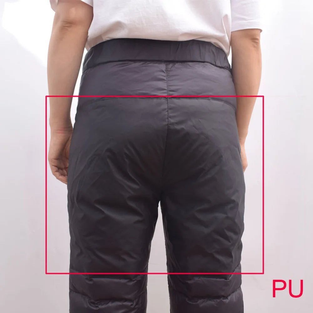 Winter Hiking Pants Winter Warm  Trousers Outdoor Down Pants Windproof  Thermal Hiking Pants Skiing Camping Snow Trousers