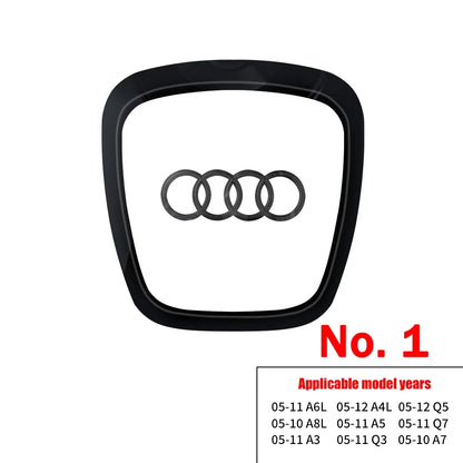 Car Styling Steering Wheel Center Logo Covers Trim Accessorie Fit  AUDI A6L Q7 Q3 Q5 A7 A5 A3 A4L A8L A8 Q5L Q8 A7 Q6 E-TRON SQ5